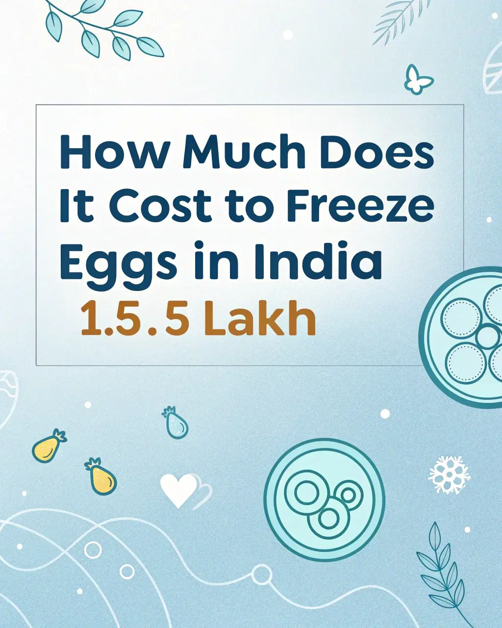 How Much Does It Cost to Freeze Eggs in India | ₹1.5–5 Lakh