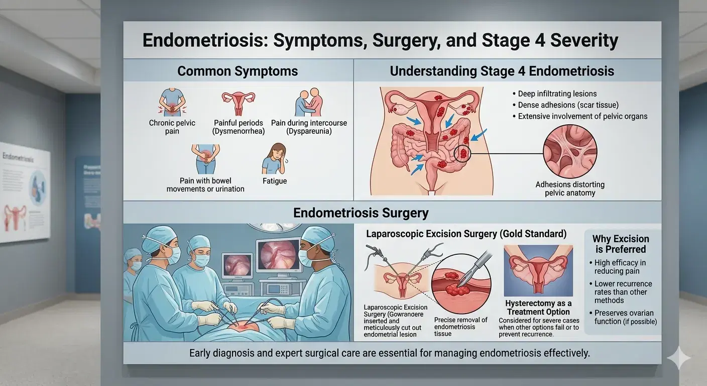 Endometriosis Surgery, Symptoms & Stage 4: India Guide 2026