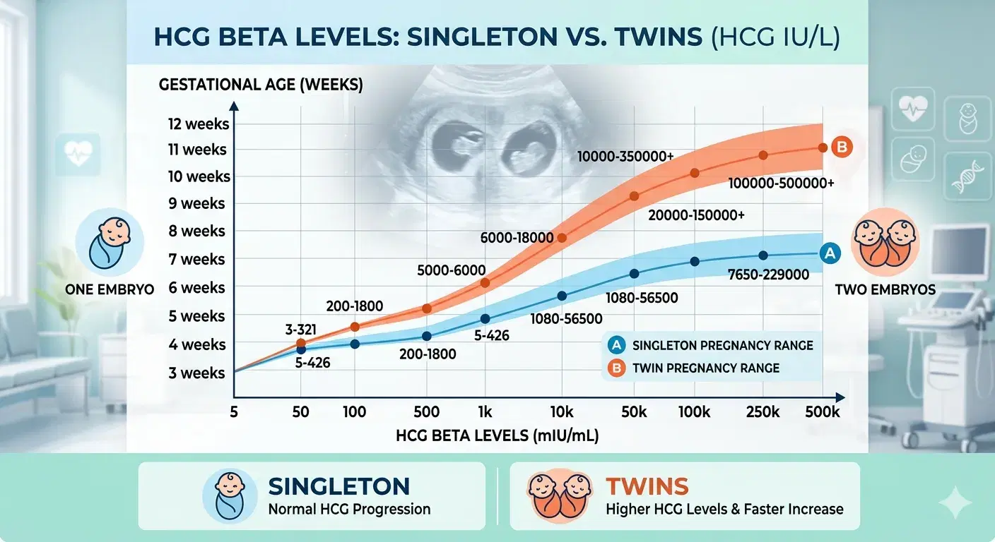 hCG Beta Levels for Twins: Ranges After IVF & Egg Retrieval