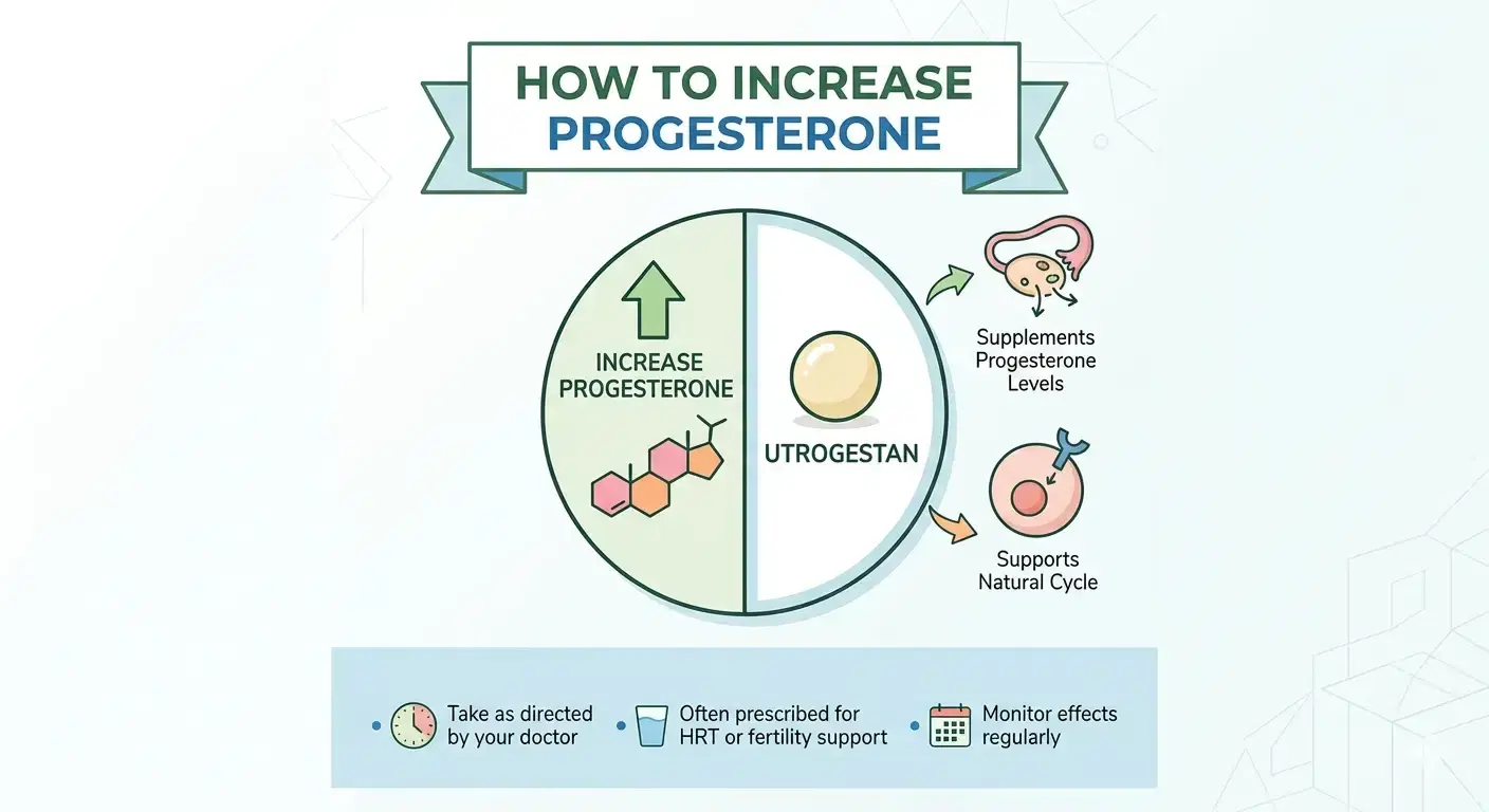 How to Increase Progesterone: Utrogestan & Cream Guide 2026  [59 chars]