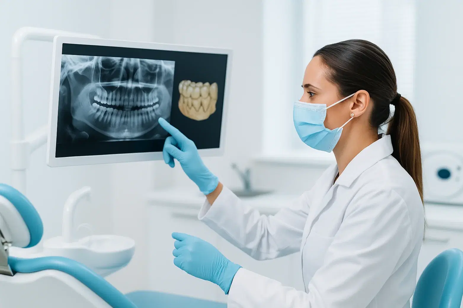 Surgical team performing organ transplant procedure