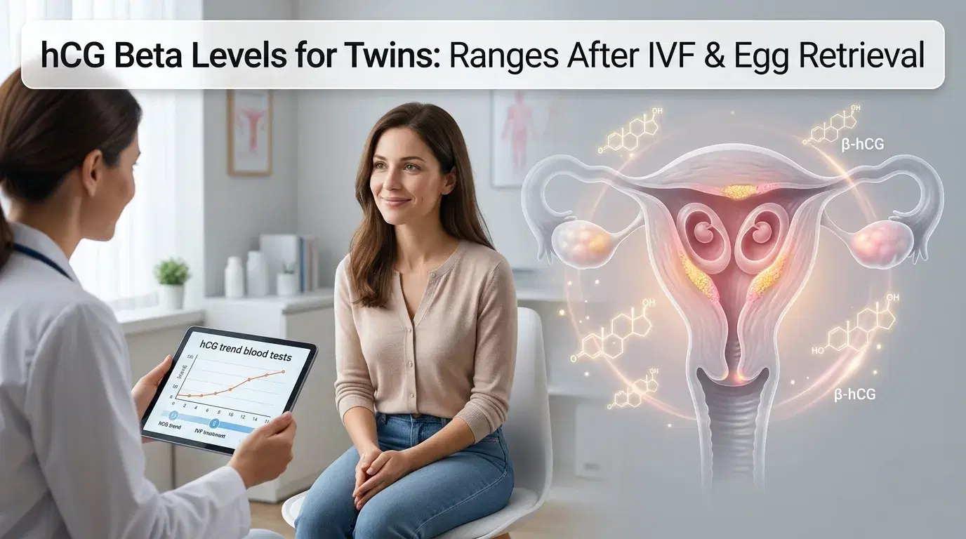 hCG Beta Levels for Twins: Ranges After IVF & Egg Retrieval