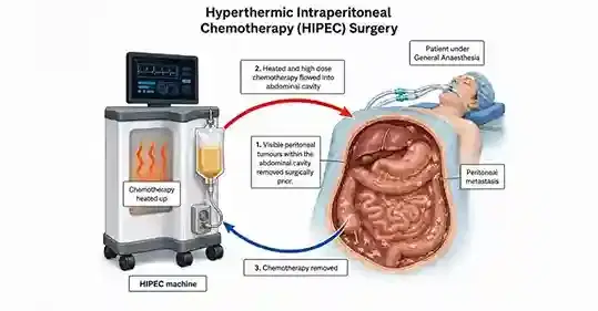 HIPEC (Heated Intraperitoneal Chemotherapy) HIPEC (Heated Intraperitoneal Chemotherapy)